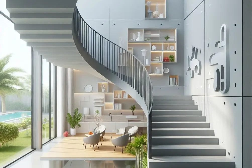 U-shaped stairs